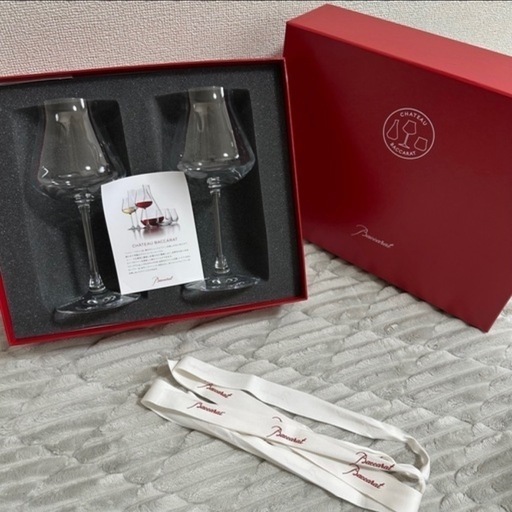 【新品•未使用品✨】元値35,200円 Baccarat バカラ シャトーバカラ ワイングラス 2客セット Lラージ