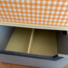10月末処分！中古品　収納box  素材ダンボール3つの画像