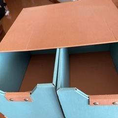 10月末処分！中古品　収納box  素材ダンボール3つの画像