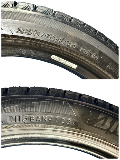 ブリザック VRX3 235/40R19 2本 BLIZZAK スタッドレス 冬タイヤ 