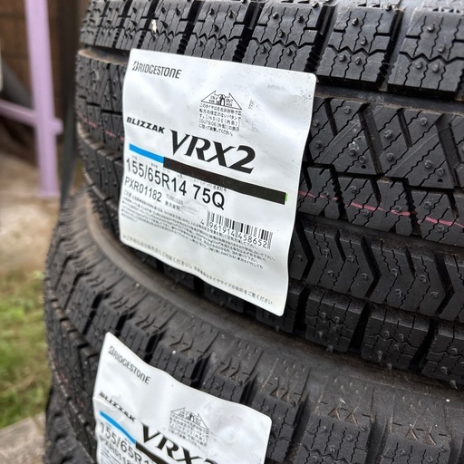 バリ山未使用ブリザックVRX2/14インチ【商談中)】軽自動車ブリヂストン