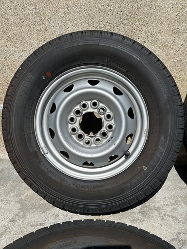 【㊗️ご成約?】【軽バン・軽トラック用 2023年製 バリ山 DUNLOP ENASAVE VAN01 145R12  LT + マル