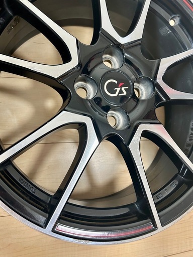 【中古品】トヨタ G’zアクア（NHP10）純正ホイール　6.5J-17+41 100 4本セット　