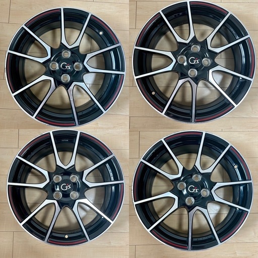 【中古品】トヨタ G’zアクア（NHP10）純正ホイール　6.5J-17+41 100 4本セット　