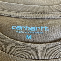 M2510-234 carhartt Tシャツ 半袖 キャメル 中古美品　の画像