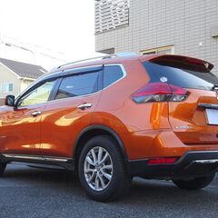 即乗りＯＫ 4WD エクストレイルハイブリッド 後期 プロパイロット エマージェンシーブレーキ ナビ フルセグTV Bluetooth アラウンドビューモニター パワーバックドア インテリキー 撥水シート LEDライト ETC ドラレコの画像