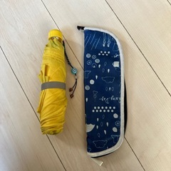 児童用　折りたたみ黄色傘の画像