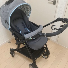 【上美品】ピジョン 最高級ベビーカー ランフィリノン　オート4キャス ハイシートの画像