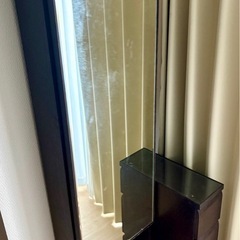 ドレッサー 化粧台 化粧棚 鏡台 姿見 全身鏡 ミラー ベッドルームの画像