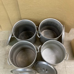 AKAO製 42cm 3点 コイヌ印製 1点 39cm 寸胴鍋 まとめの画像