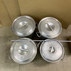AKAO製 42cm 3点 コイヌ印製 1点 39cm 寸胴鍋 まとめの画像