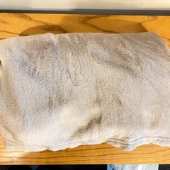 Mana heat シングルサイズ 毛布ライトグレーの画像