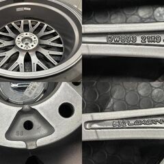 新品【WINRUN 245/35ZR21】夏タイヤ【BADX ロクサーニ マルチフォルケッタ 21インチ 9J5HPCD114.3+38】深リム アルファード等　(MTA122MY)クレジットカード QRコード決済可能の画像