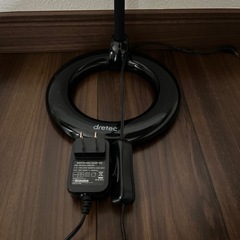 黒いデスクライト②、スイッチングアダプター付き。の画像
