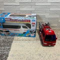 パトカー　消防車　の画像