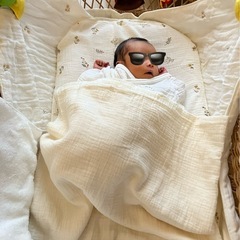 ゆりかご　クーファン　ベビーベッド　昭和レトロの画像