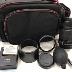 【ジャングルジャングル広陵店】一眼レフカメラ　Canon EOSkiss X6i・レンズ55-250mmの画像