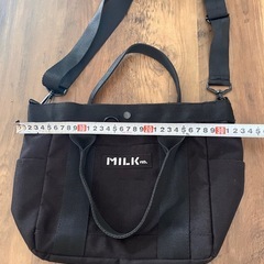 MILK FED ミルクフェド ブラック ショルダーバッグの画像