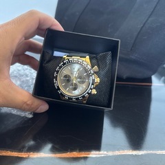 新品・未使用】RICECGO クォーツ ウォッチ(gold×gray) の画像