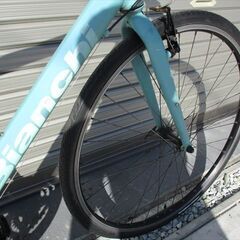 E593★37800円★整備済み スポーツ中古自転車【クロスバイク　ビアンキ　カメレオンテ1　51㎝　チェレステ】の画像