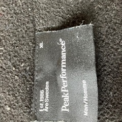 Peak Performance フリースジャケット XL ブラックの画像