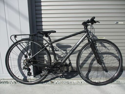 E595★24800円★整備済み スポーツ中古自転車 【クロスバイク　ブリヂストン　シルバ　黒　42㎝】