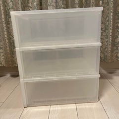 無印良品 ポリプロピレン収納ケース・小 3個セットの画像