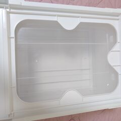 アイリスオーヤマ　収納ケース　チェスト BC-M ホワイト／クリアの画像