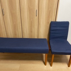 ダイニングチェア4脚･ベンチ2.3人用セット テーブル無しの画像