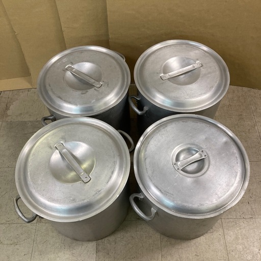 AKAO 寸胴鍋 アルミ製 42cm 4点 まとめ 調理器具