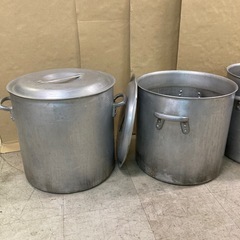 AKAO 寸胴鍋 アルミ製 42cm 4点 まとめ 調理器具の画像