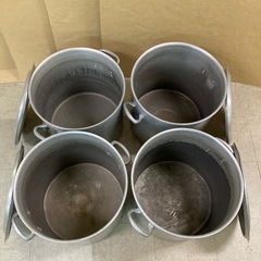 AKAO 寸胴鍋 アルミ製 42cm 4点 まとめ 調理器具の画像