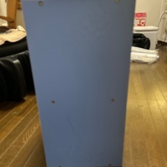2段　カラーボックス　水色　58㎝の画像