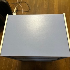 2段　カラーボックス　水色　58㎝の画像