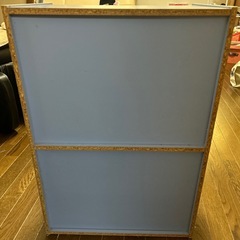 2段　カラーボックス　水色　58㎝の画像