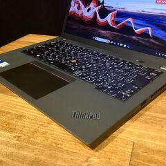 一宮でWindows11搭載機！2022年製 Lenovo ThinkPad 13.3インチ Intel Core i5 第11世代 NVMe SSD512GB RAM8GB】一宮市のパソコン屋 Mr.Carnival（ミスカニ）です！パソコン修理・中古パソコン販売店【クレカ&PayPay使えます！】店頭在庫PCのご紹介です！受け渡しは店舗にて(^^)/【Webカメラ・マイク搭載　モバイルノートPC ノートパソコン】の画像