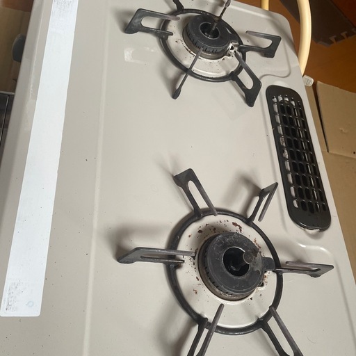 ?【 ¥5,000 超緊急・10/26 まで ！】Rinnai グリル付き二口ガスコンロ（都市ガス用）?