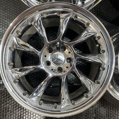 Lorinser ロリンザー/ロリンサー LM6タイプ 社外ホイール 19インチ 4本 8.5J/9.5J5HPCD112+38 ベンツ純正キャップ ベンツ等　(MHD438MY)クレジットカード QRコード決済可能の画像