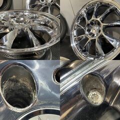 Lorinser ロリンザー/ロリンサー LM6タイプ 社外ホイール 19インチ 4本 8.5J/9.5J5HPCD112+38 ベンツ純正キャップ ベンツ等　(MHD438MY)クレジットカード QRコード決済可能の画像