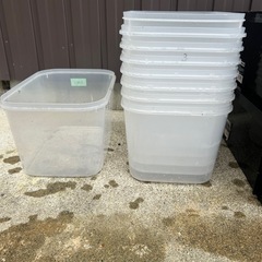 (メダカ用に使ってました)NVボックス13と6Lの入れ物の画像