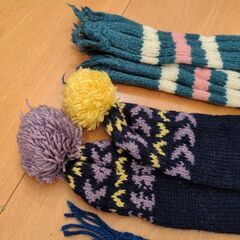 ◯ハンドメイドマフラー4点の画像