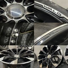 WALD JARRET J11-C ヴァルド ジャレット 24インチ 4本 10.5J5HPCD150-5 空気圧センサー付 バーフェンサイズ ランクル200/LX等　(MHZ804MY)クレジットカード QRコード決済可能の画像