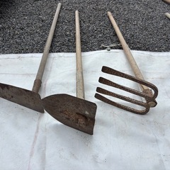 農作業クワ3本セット中古品です。の画像