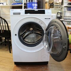 823)【2024年製/美品】AQUA アクア ドラム式洗濯乾燥機 洗濯10kg 乾燥5kg 右開き AQW-D10P-R ホワイトの画像