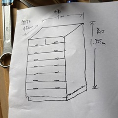 収納タンス　家具　もらってくださいの画像
