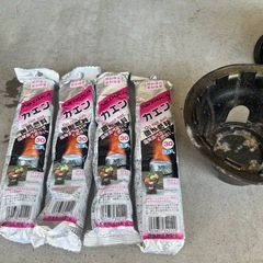 無料で差し上げます。釜飯容器セット　大量の未使用カエン付きの画像