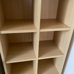 ■お譲り先決まりました■ 木製 収納付き本棚 カラーボックスの画像