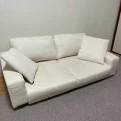 Lottie 2人掛けローソファ　アイボリーの画像