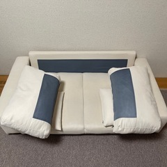 Lottie 2人掛けローソファ　アイボリーの画像