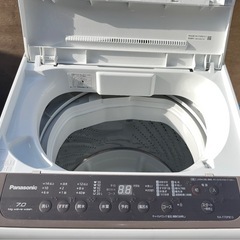 配達設置無料 パナソニック 洗濯機 7kg ビックウェーブ洗浄 風乾燥機能付の画像
